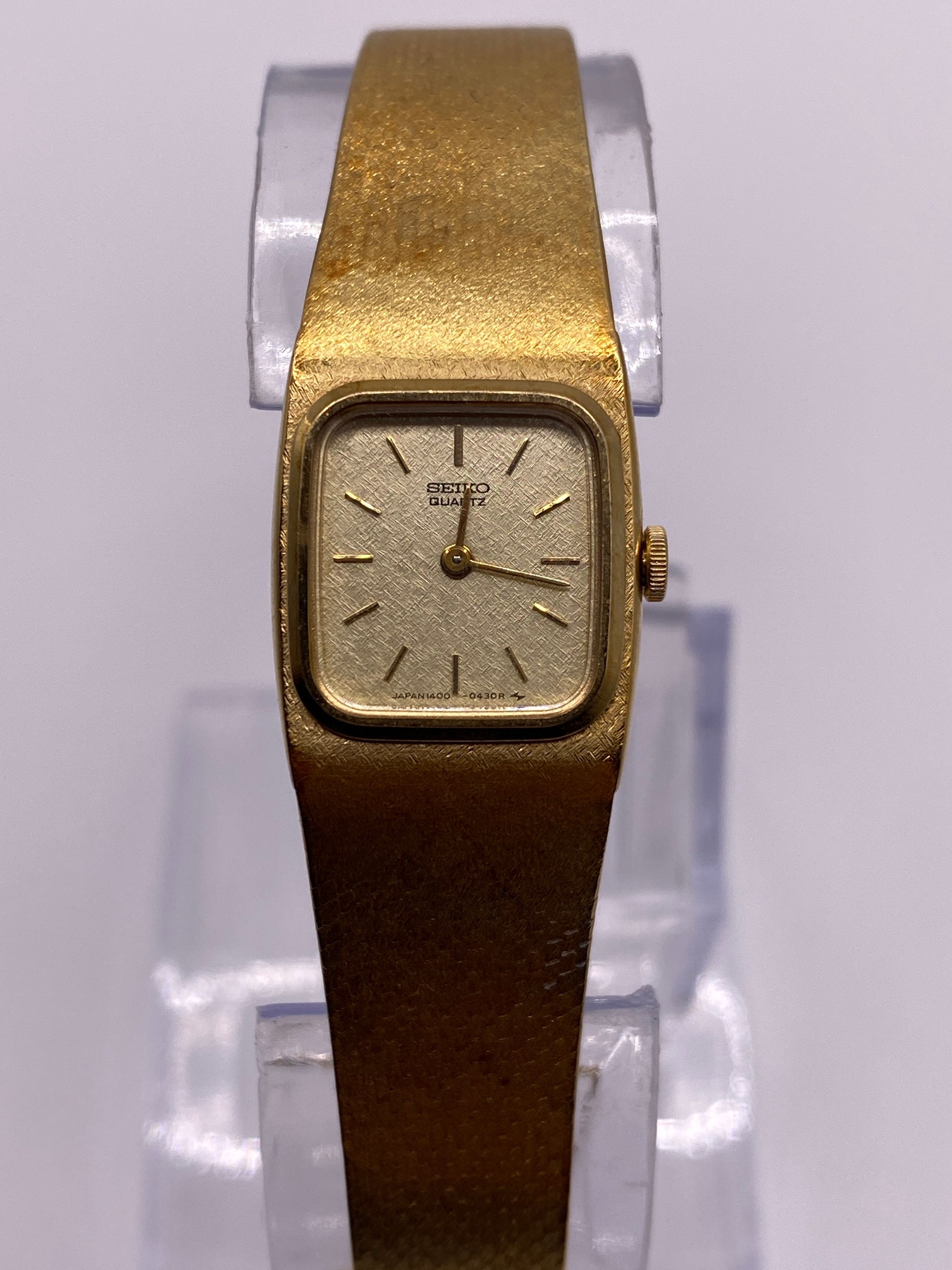 Vintage Ladies Seiko Quartz Gold Tone Dress Watch 1400 5258 - Etsy