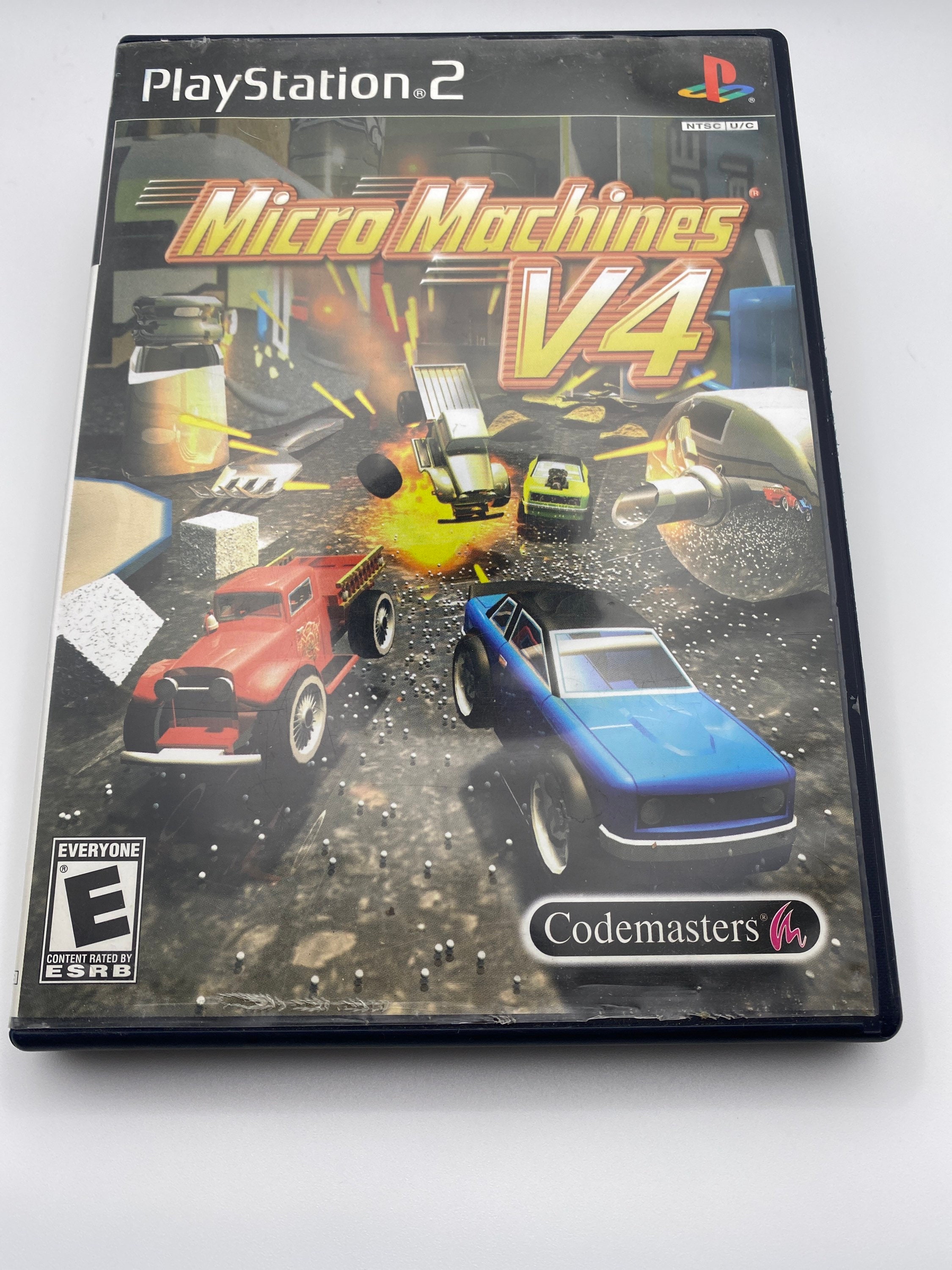 Vintage ps2 micro machines V4 game working tested with manual gift him her men women play station