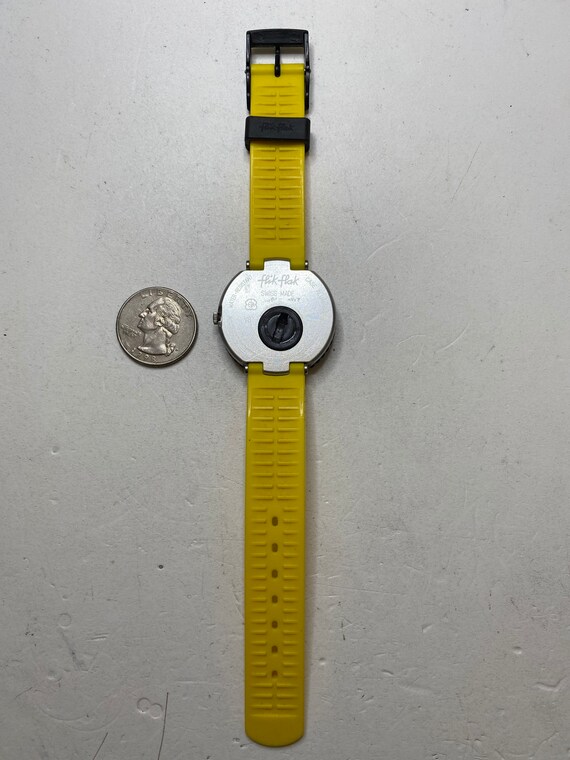 Vintage Flik Flak by swatch quartz yellow wrist w… - image 5