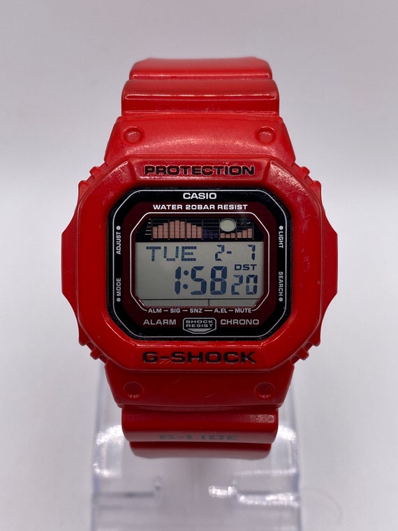 Vintage G Shock 3151 5600 Casio Red Japan G-lide Retro Gift - Etsy