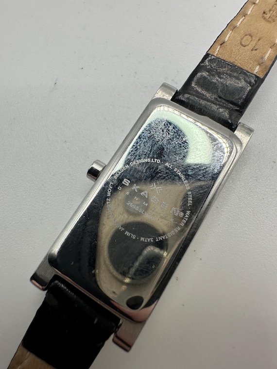 Skagen Vintage Ladies Tank Watch Mother of Pearl Face Faux  display picture 3
