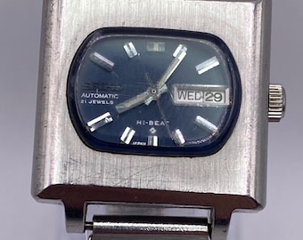 Vintage Seiko Hi Beat Automatic Ladies Silver Watch Japan