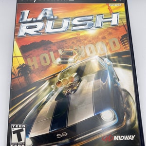 Vintage LA rush PS2 game with manual gift him her men women play game driving racing tested good condition