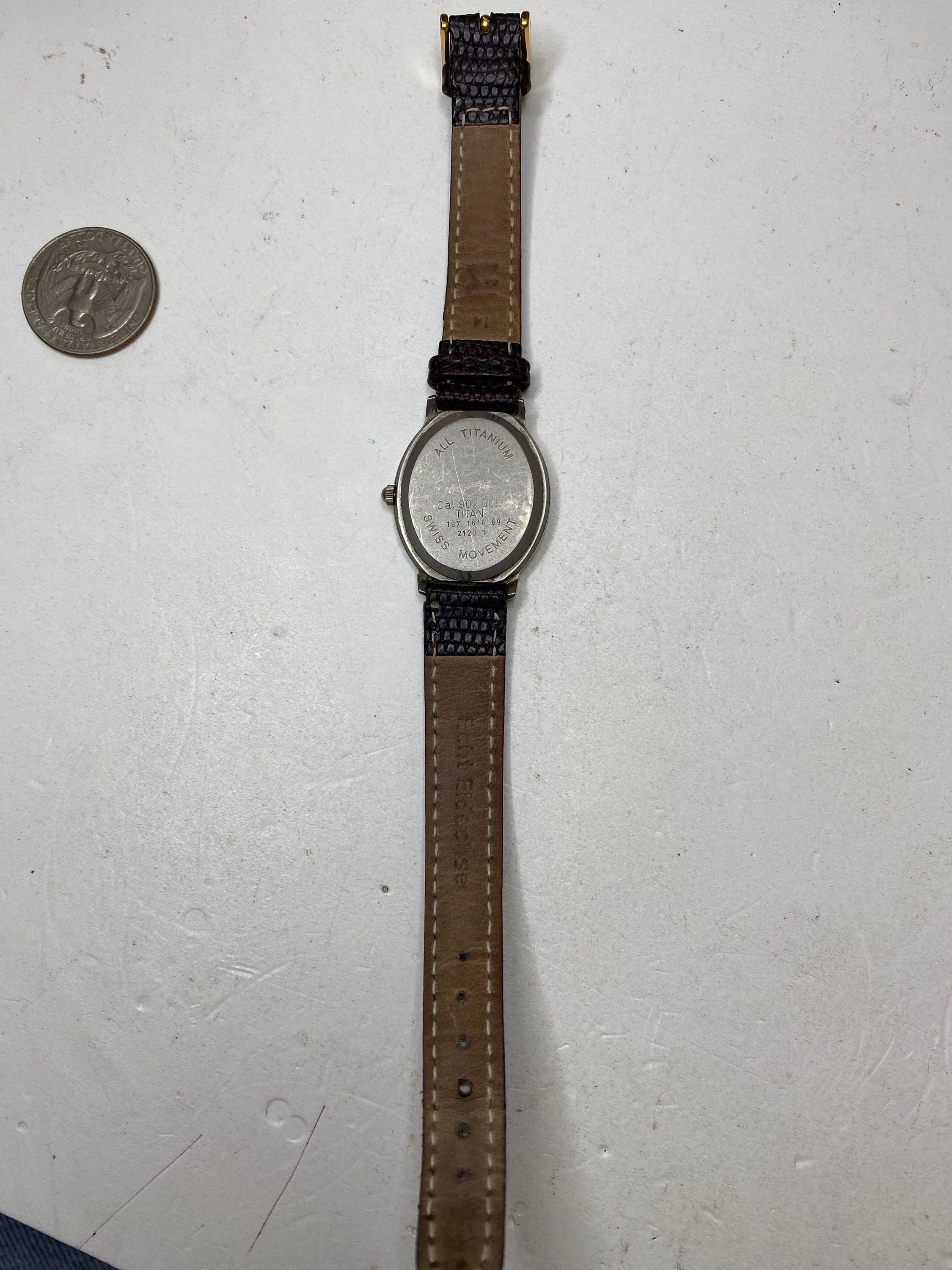 Titanium quartz stainless steel back base metal bezel store japan movt