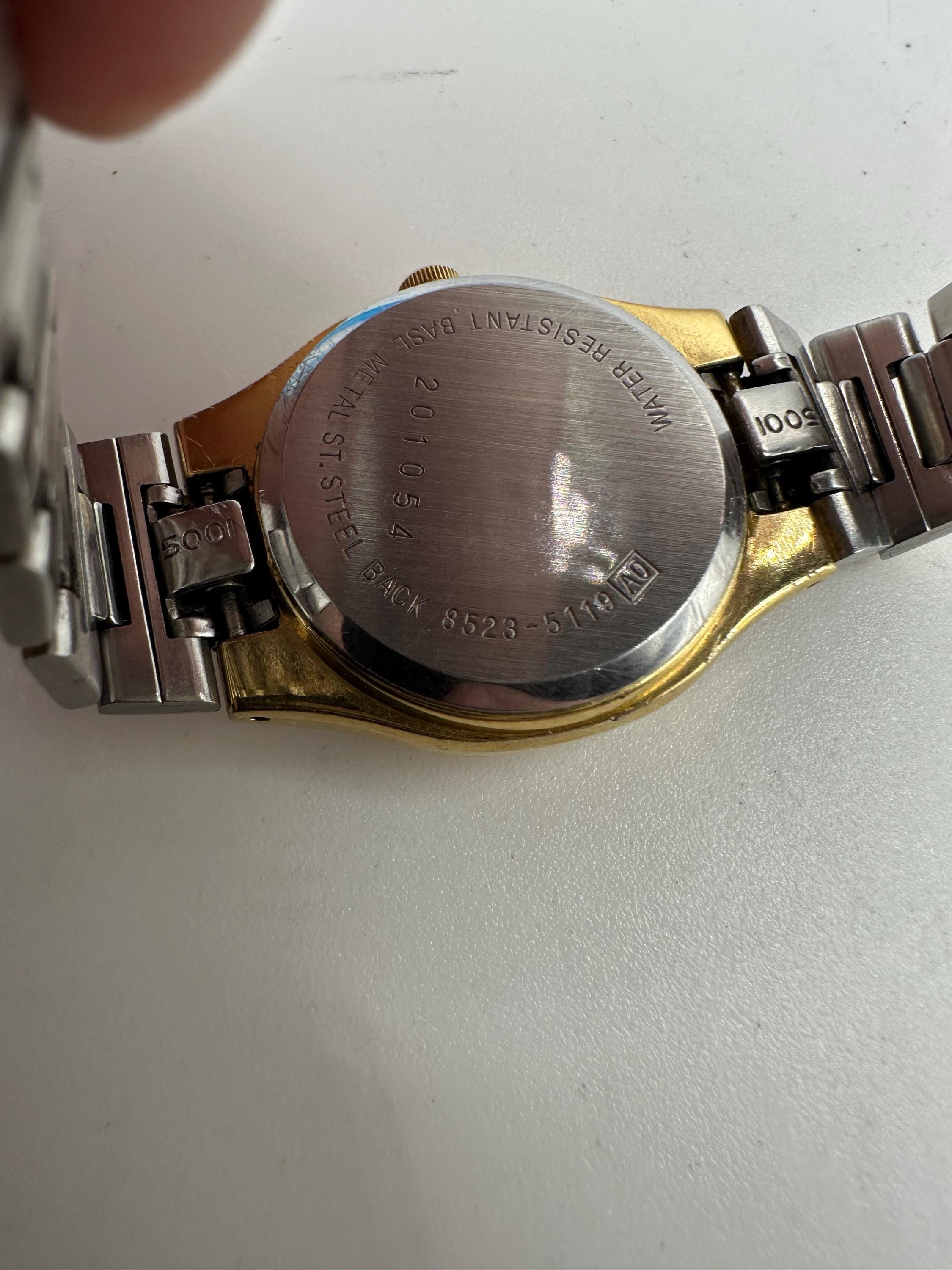 Vintage Seiko 8523 Ladies Gold Tone Day Date Watch Quartz Gift Her