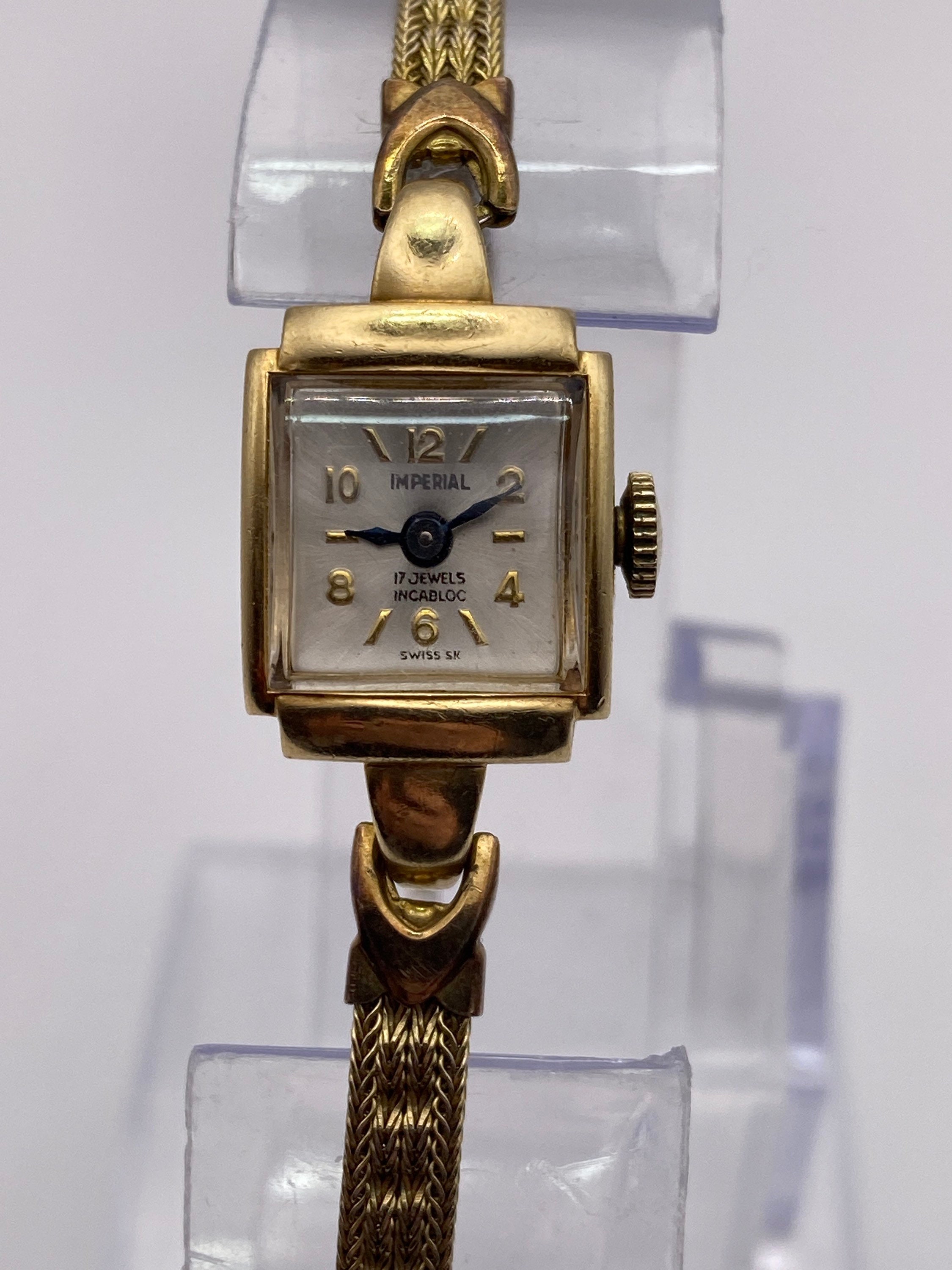 Imperial watches 18k gold plated sales