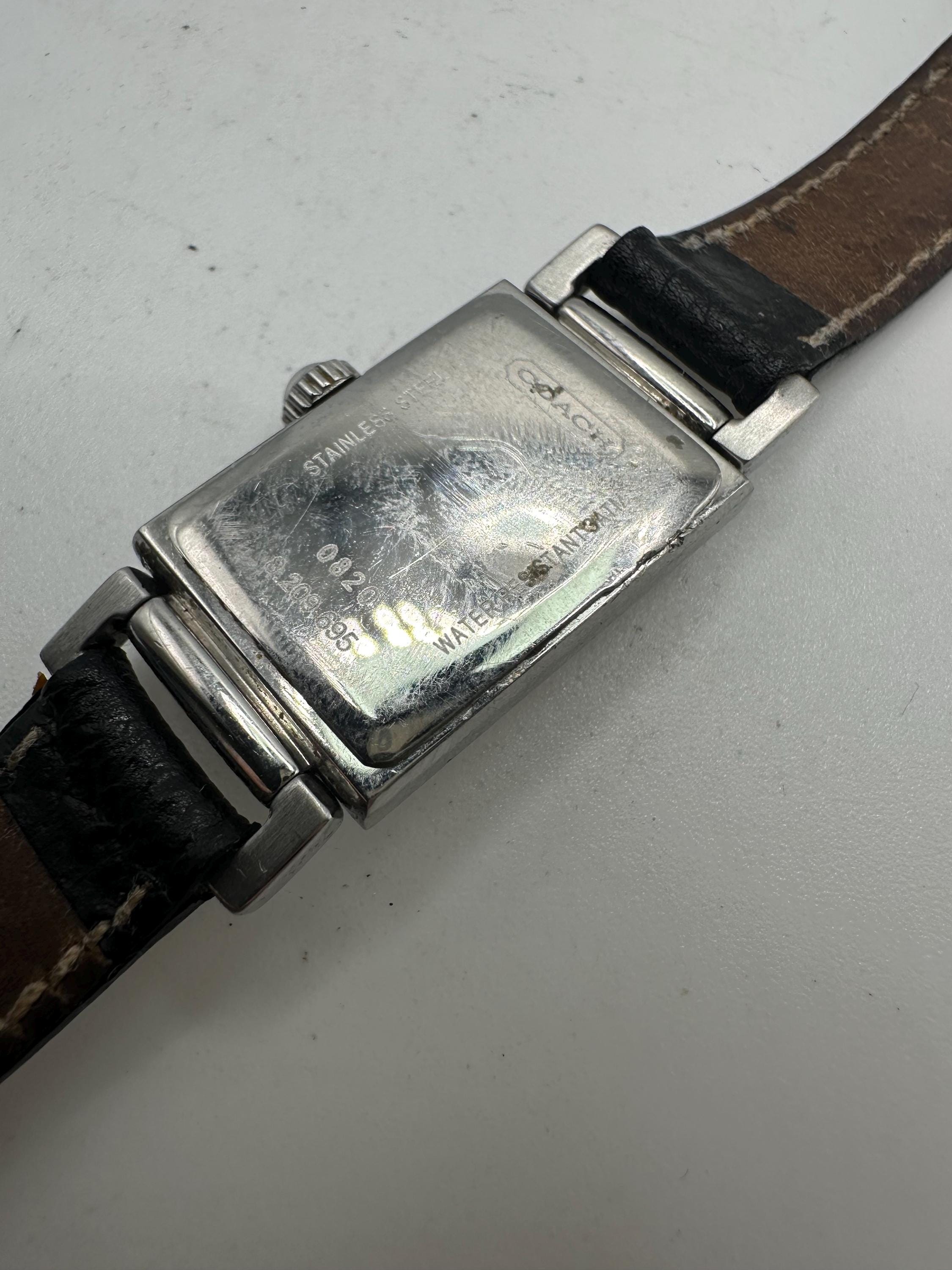 Coach tank watch ヴィンテージ稼動品 Coach tank watch ヴィンテージ稼動品 - メルカリ