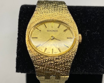 vintage super rare URSS Sekonda dames montre mécanique à vent 17 rubis cadeau de travail pour ses dames femmes manuel antique rétro