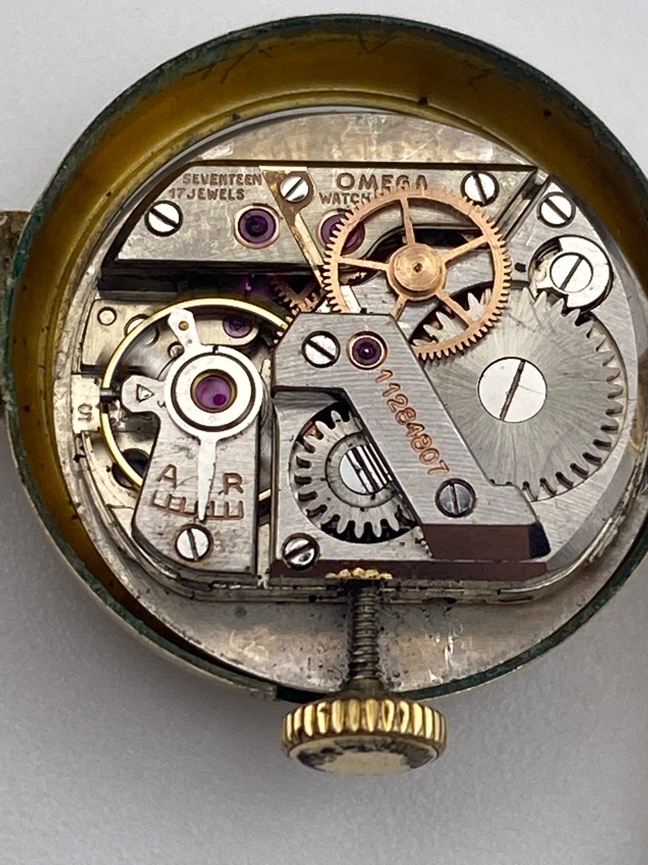 Antique Omega Gold Tone Ladies Watch R 13.5 Movement Swiss Gift