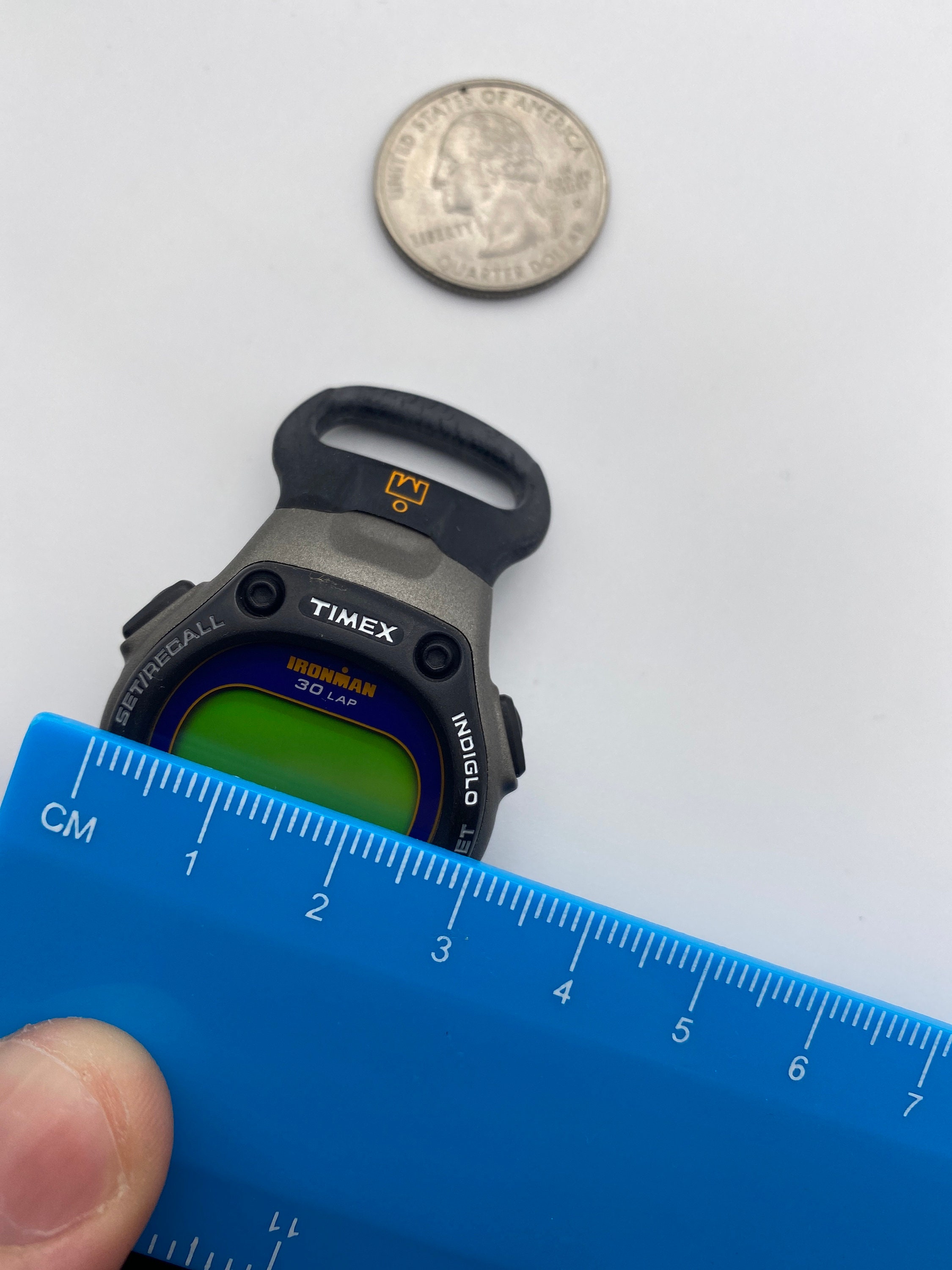Nuevo stock antiguo Timex Ironman 30 lap Velcro vintage 30mm reloj