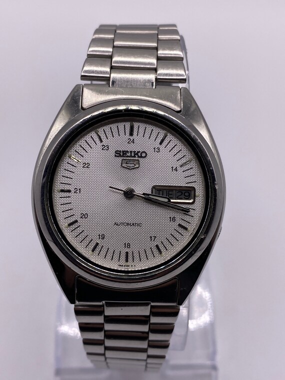 Vintage 36mm Automatic Seiko 5 Day Date Watch Calendar - Etsy