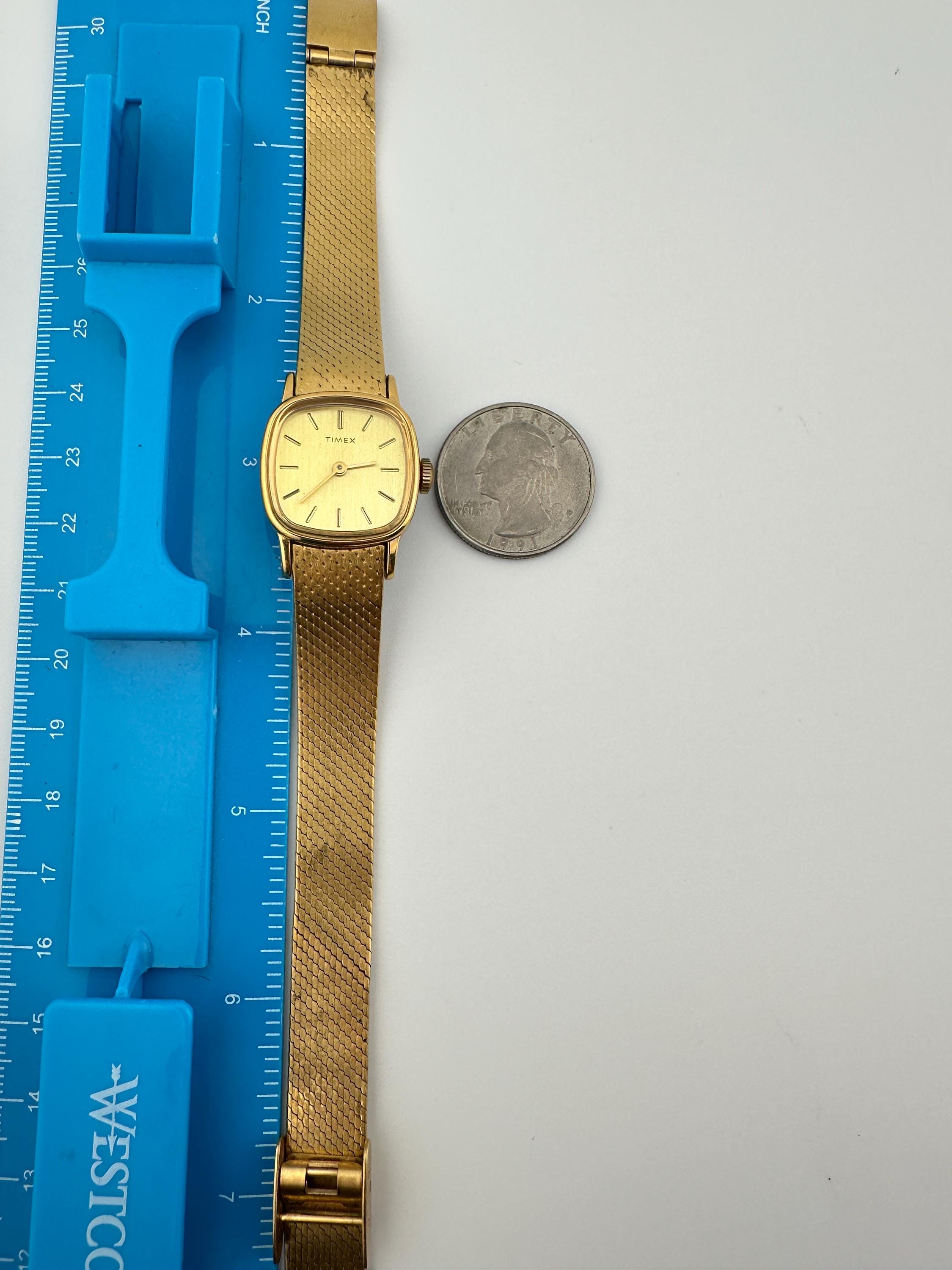 Timex Vintage Hand Mechanical Wind Ladies Gold Tone Dress  display picture 1