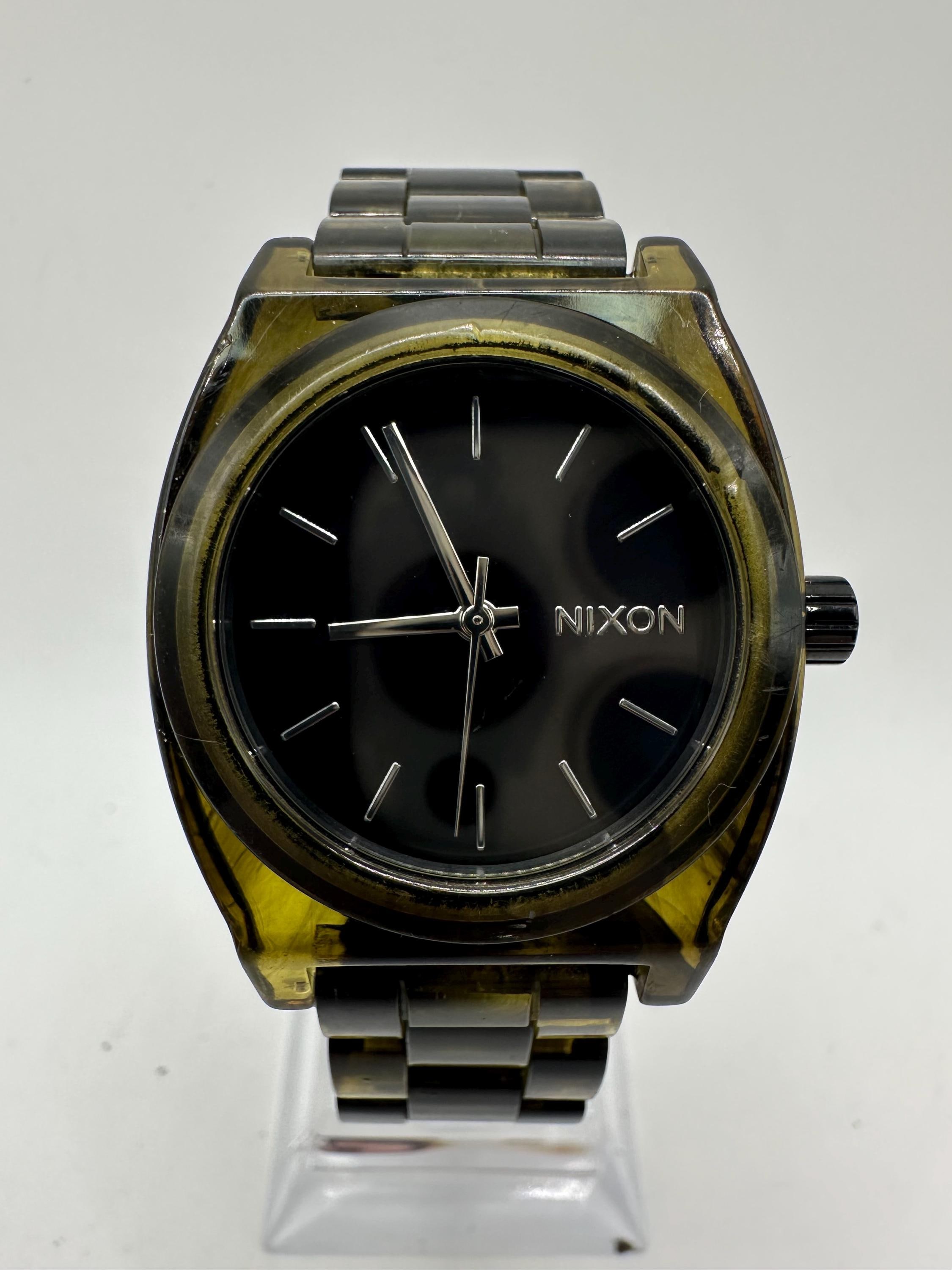 Nixon Happy Medium Acetate Turtle Shell Laides Vintage Watch 
