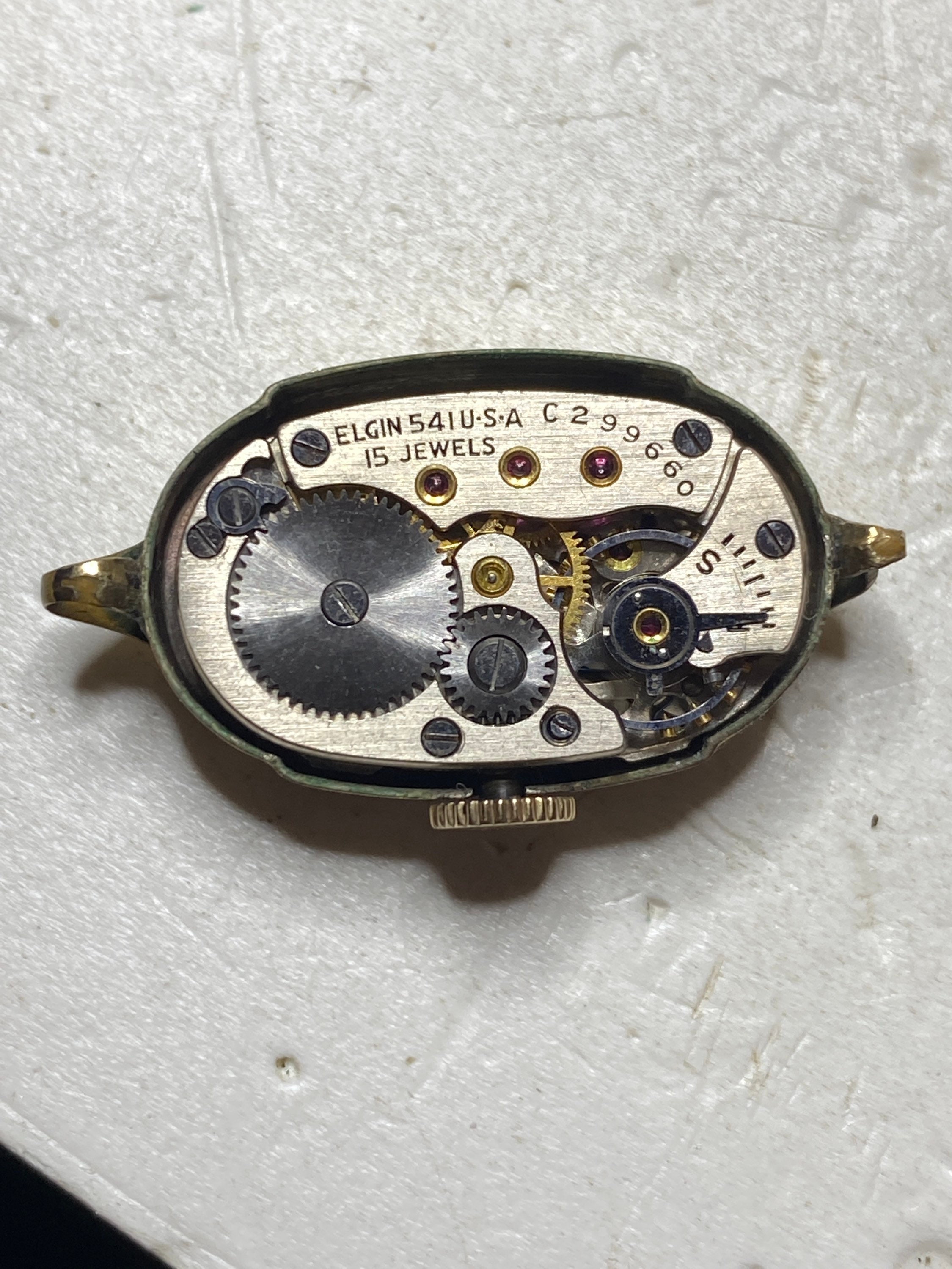 Antique Elgin Parts Diy Repair Project Mechanical Wind  display picture 3