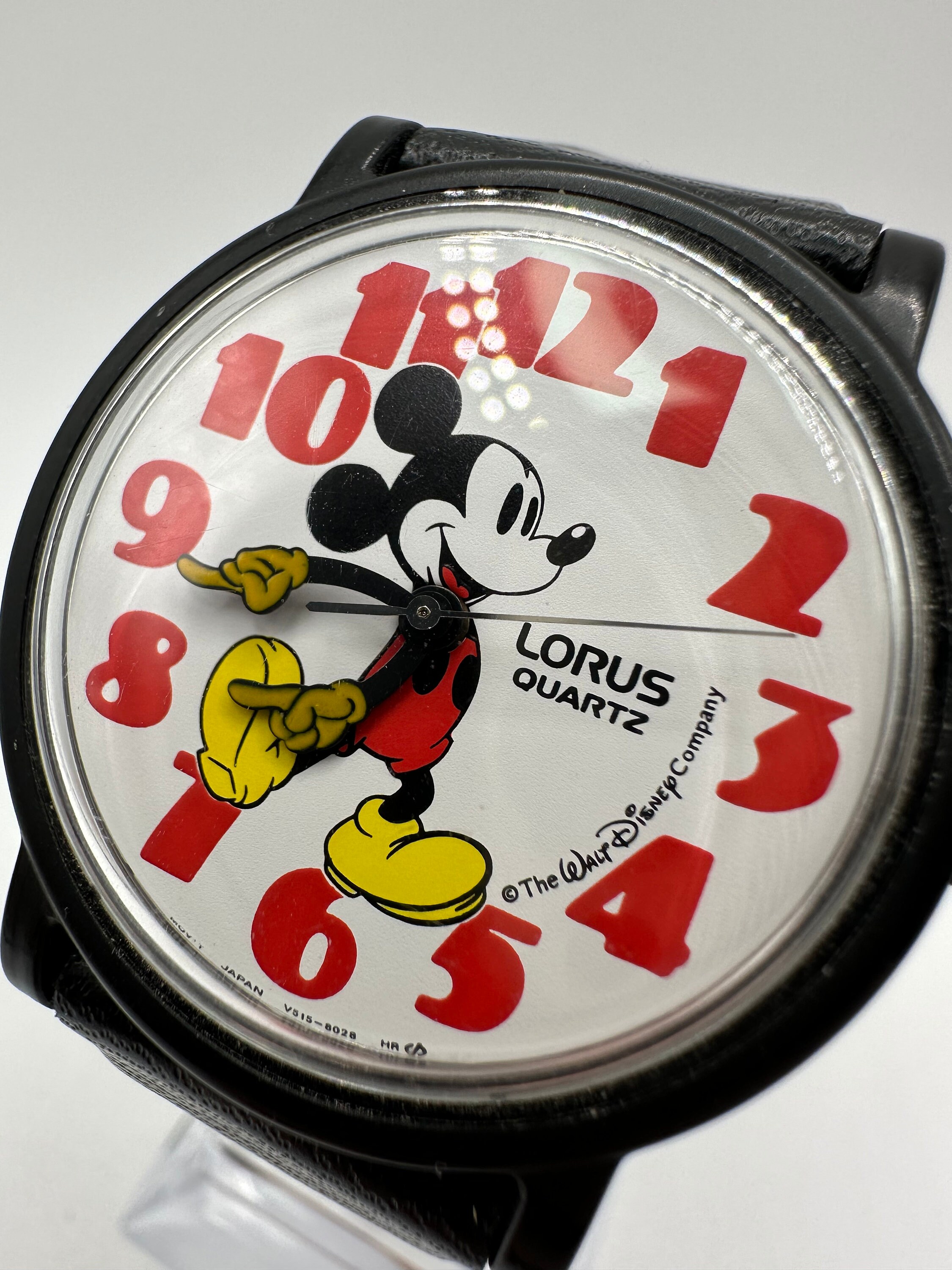 Vintage Lorus by Seiko 36mm Mickey Mouse Disney Black