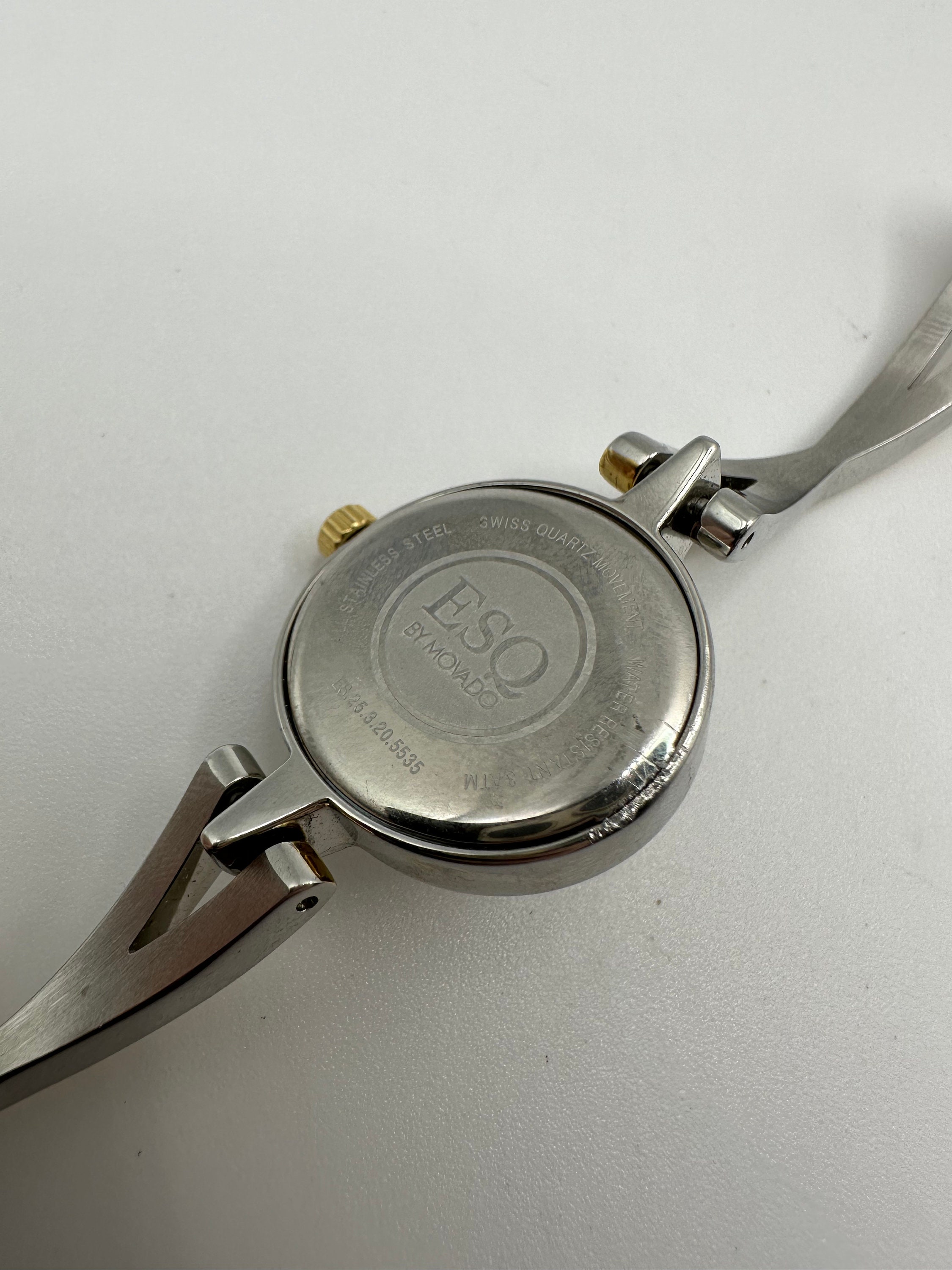 ESQ by Movado Ladies Gold and Silver Quartz Watch Mother of  display picture 2