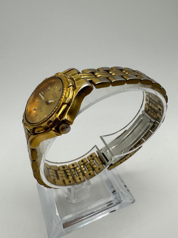 Vintage Seiko SQ50 Ladies Date Diver Watch Gold Tone Retro  display picture 1