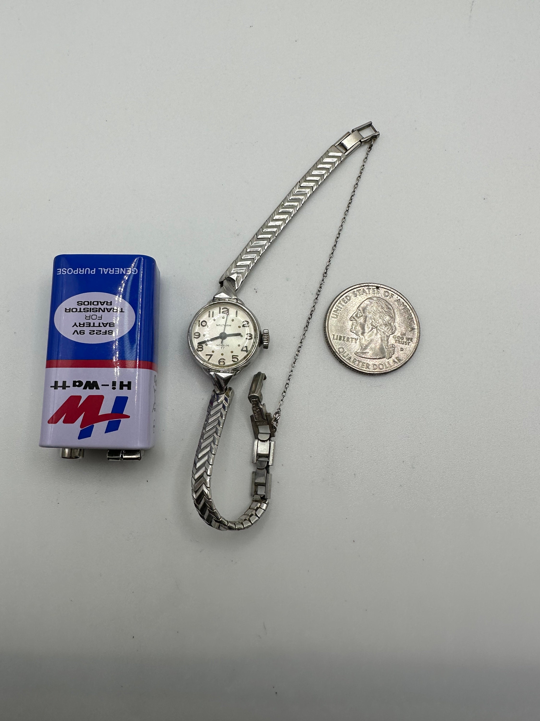 Vintage Waltham Dainty Silver Watch ENGLISH STERLING SILVER WALTHAM POCKET WATCH - Ashton-Blakey  main image 4