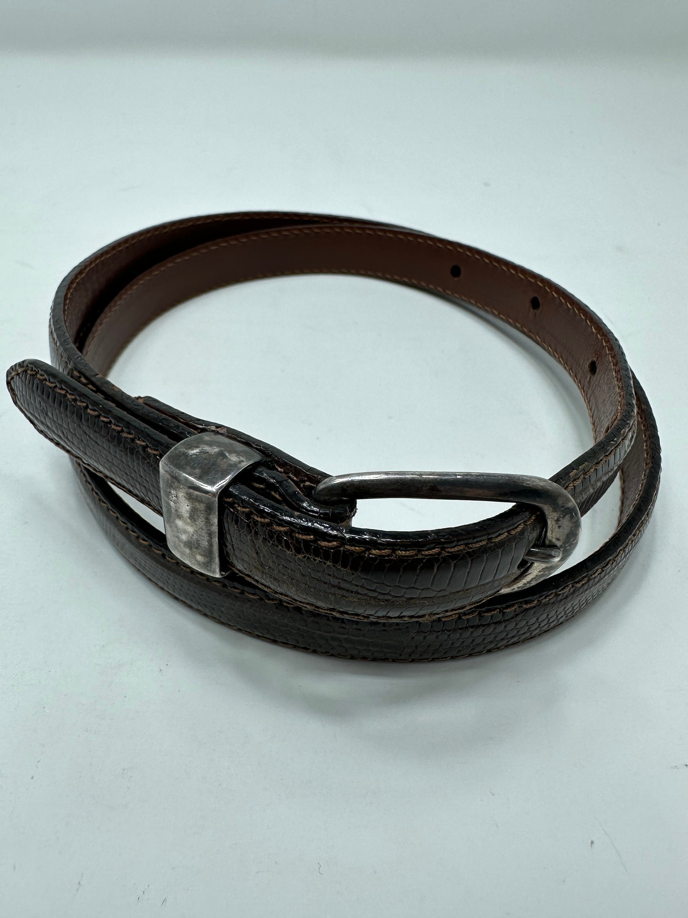 Vintage Polo Ralph Lauren Brown Suede Belt Women\'s Size 28 Made in USA Old Money Ralph Lauren Brown Belts for Women for sale | eBay main image 3