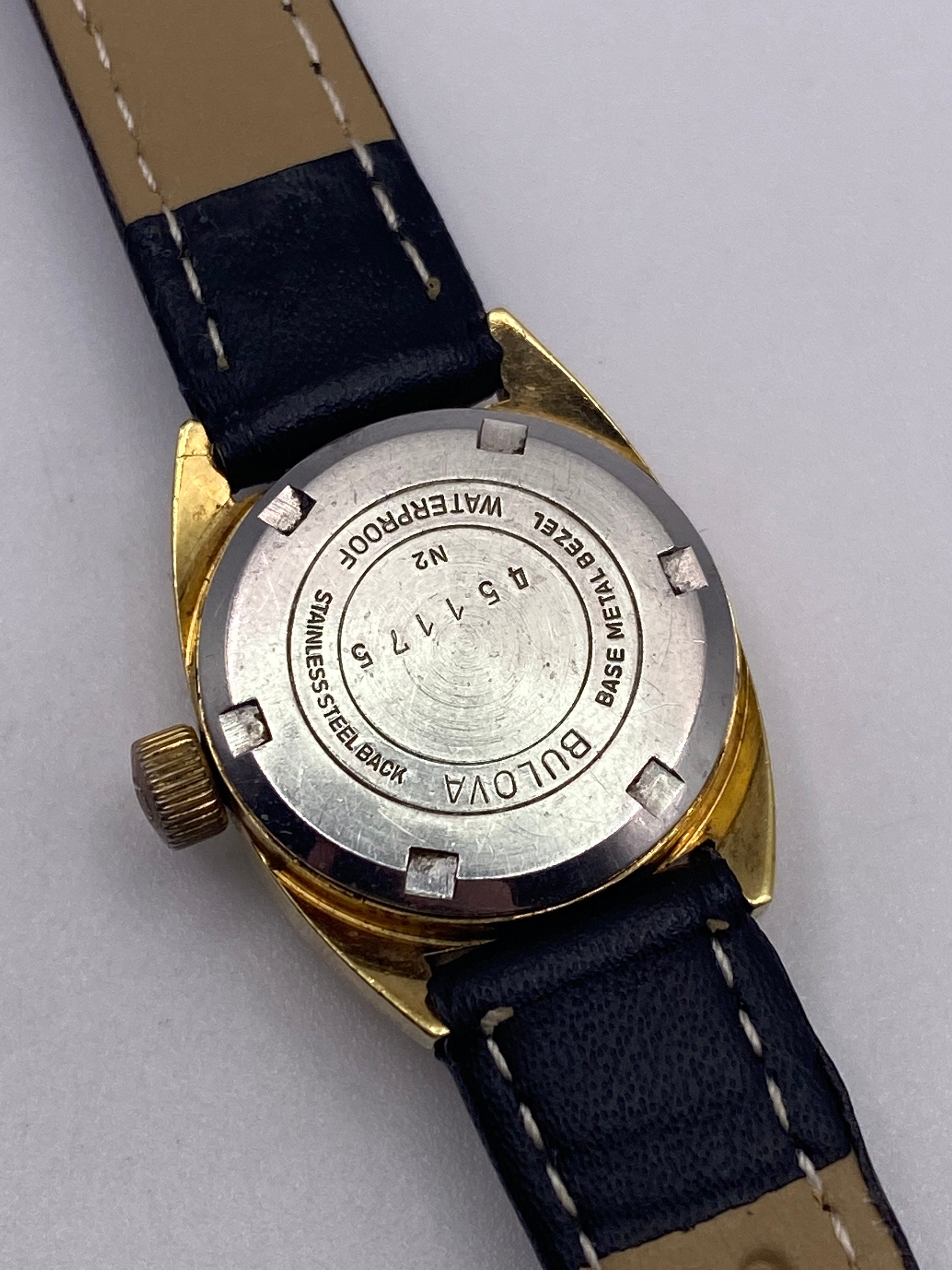 Bulova 1972 N2 Ladies Manual Wind‎ Works Watch 10K Gold Plated 13MM 6.5\
