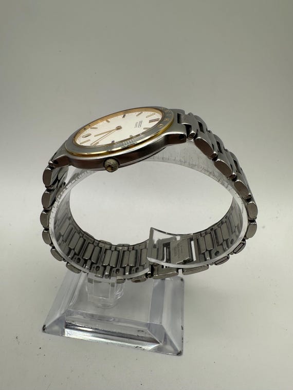 SEIKO QUARTZ 腕時計 メンズクォーツ ビンテージ RARE Seiko Vintage 5Y29 Unisex Quartz Watch Gold Silver Gift Him