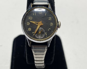 Antique Fond Acier Inoxydable Ladies Mechanical Watch Works