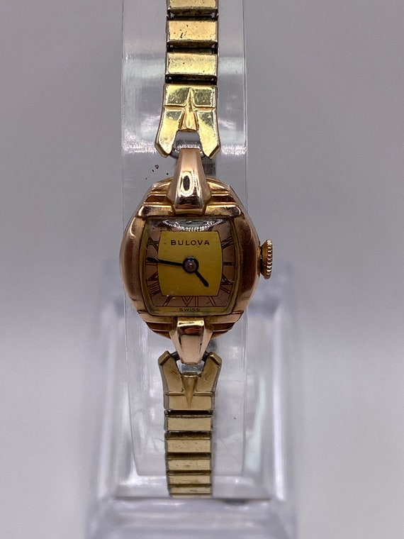 Rare 1945 Bulova mechanical watch gold tone ladies