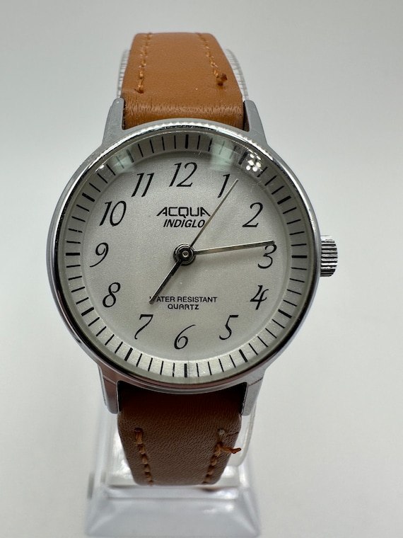 vintage Acqua by Timex ladies indiglo Watch silve… - image 1