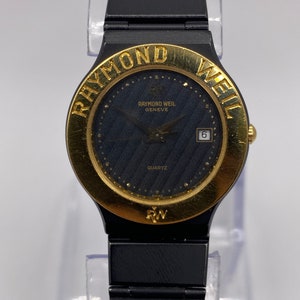 Ladies 18K Yellow Gold Plated Raymond Weil 3740 Swiss Quartz Watch