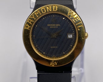 Raymond Weil Parsifal 9990 Two Tone Black Diamond Dial Swiss  display picture 1