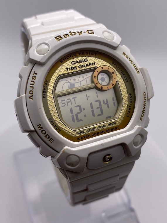 Vintage Baby-G G-Shock 3265 marea reloj oro y cuarzo blanco Casio Japón  regalo digital sus damas mujeres -  México