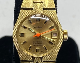 Working‎ Vintage Luxor Automatic Gold Tone Women\'s Swiss watch 24MM Rare Fit 7in Working Vintage Luxor Automatic Gold Tone Women main image 4