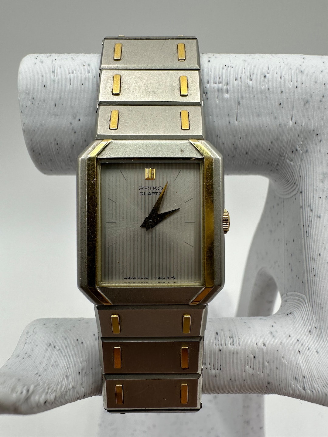 Seiko Vintage Women's Watch Gunmetal Grey 2C20-5630 Stainless