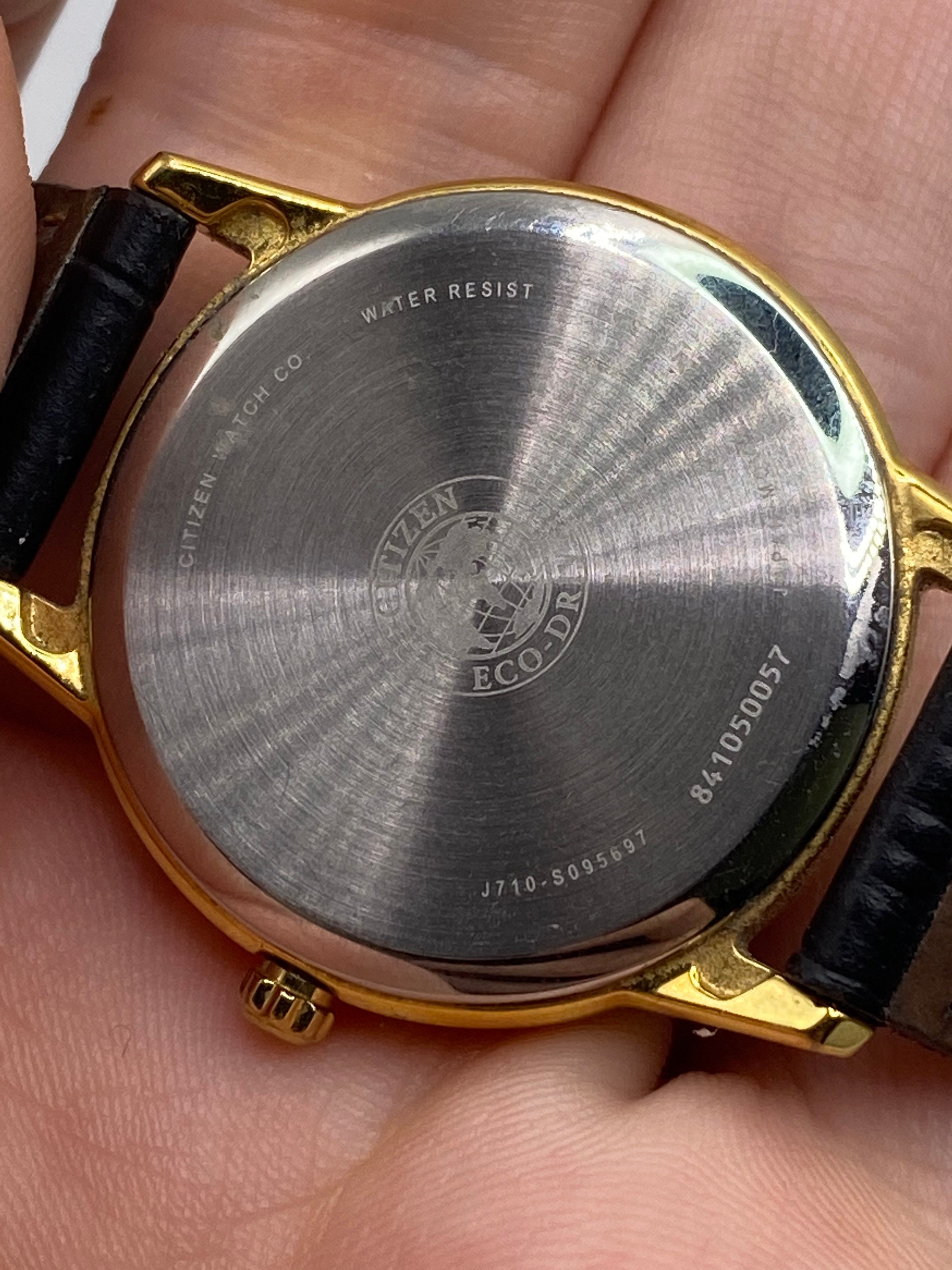 Citizen gold watch leather band 2025