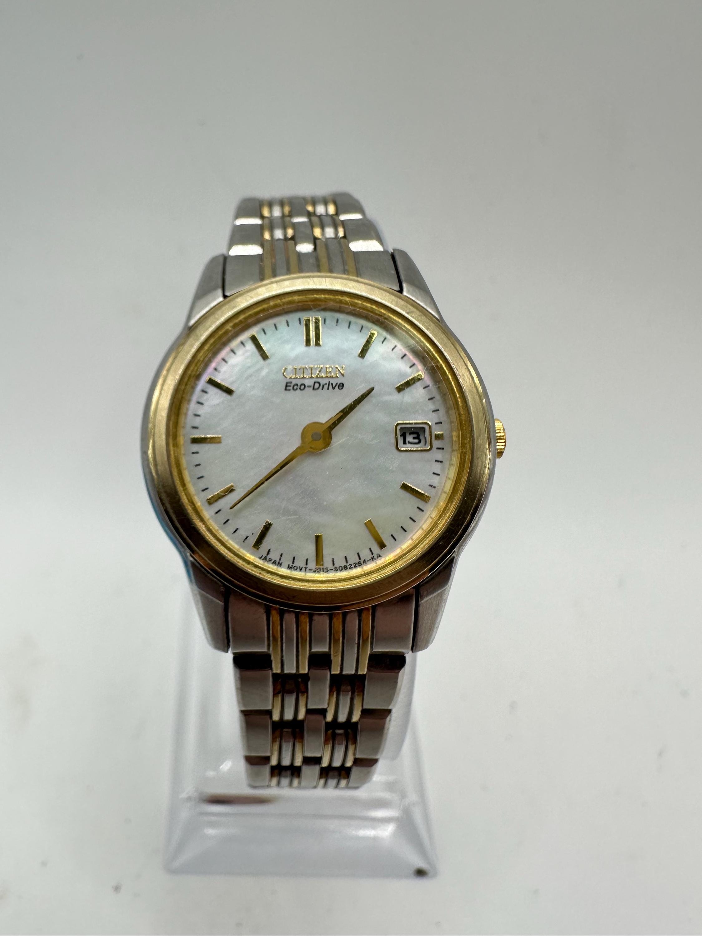 Citizen Eco Drive Laides Mother of Pearl Vintage Watch Gold  display picture 2