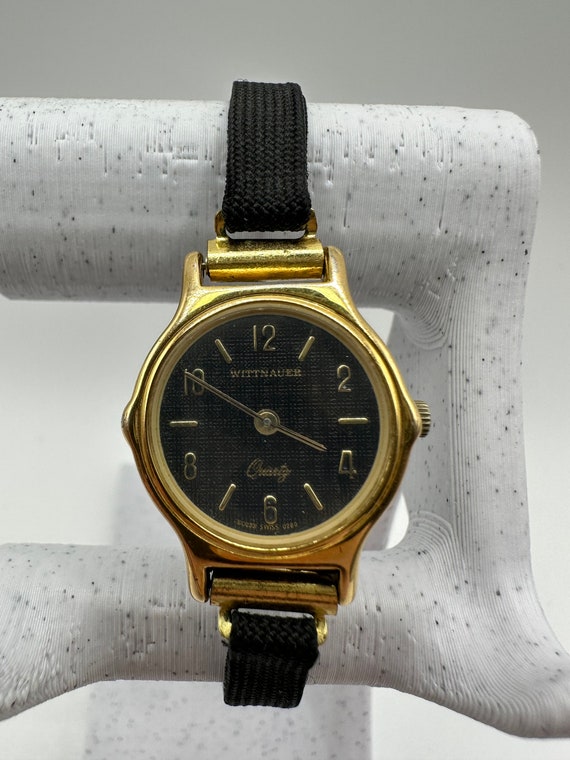 Vintage Wittnauer Batterie Quarz Gold Ton Uhr Nylonband Geschenk ihre Damen Frauen Modedesigner Schweizer Etsy Osterreich