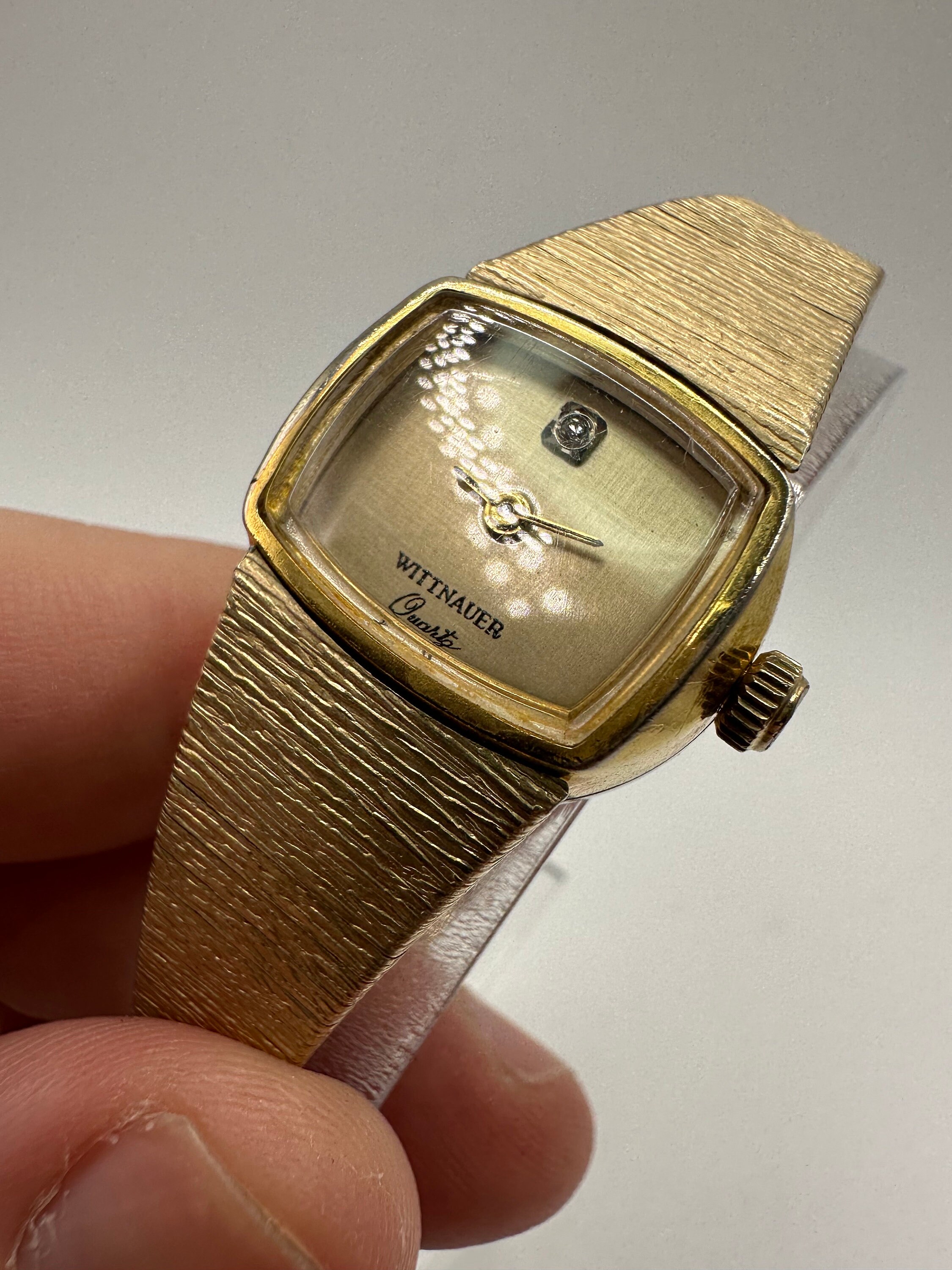 Wittnauer Gold-Tone Oval Watch Vintage Ladies Wittnauer Swiss Made Gold Tone Dress Oval  main image 4