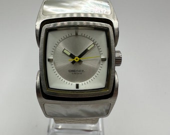 DIESEL FIVE bar DZ-5037 Mother Of Pearl White Leather Watch Only The Brave gift her ladies women vintage