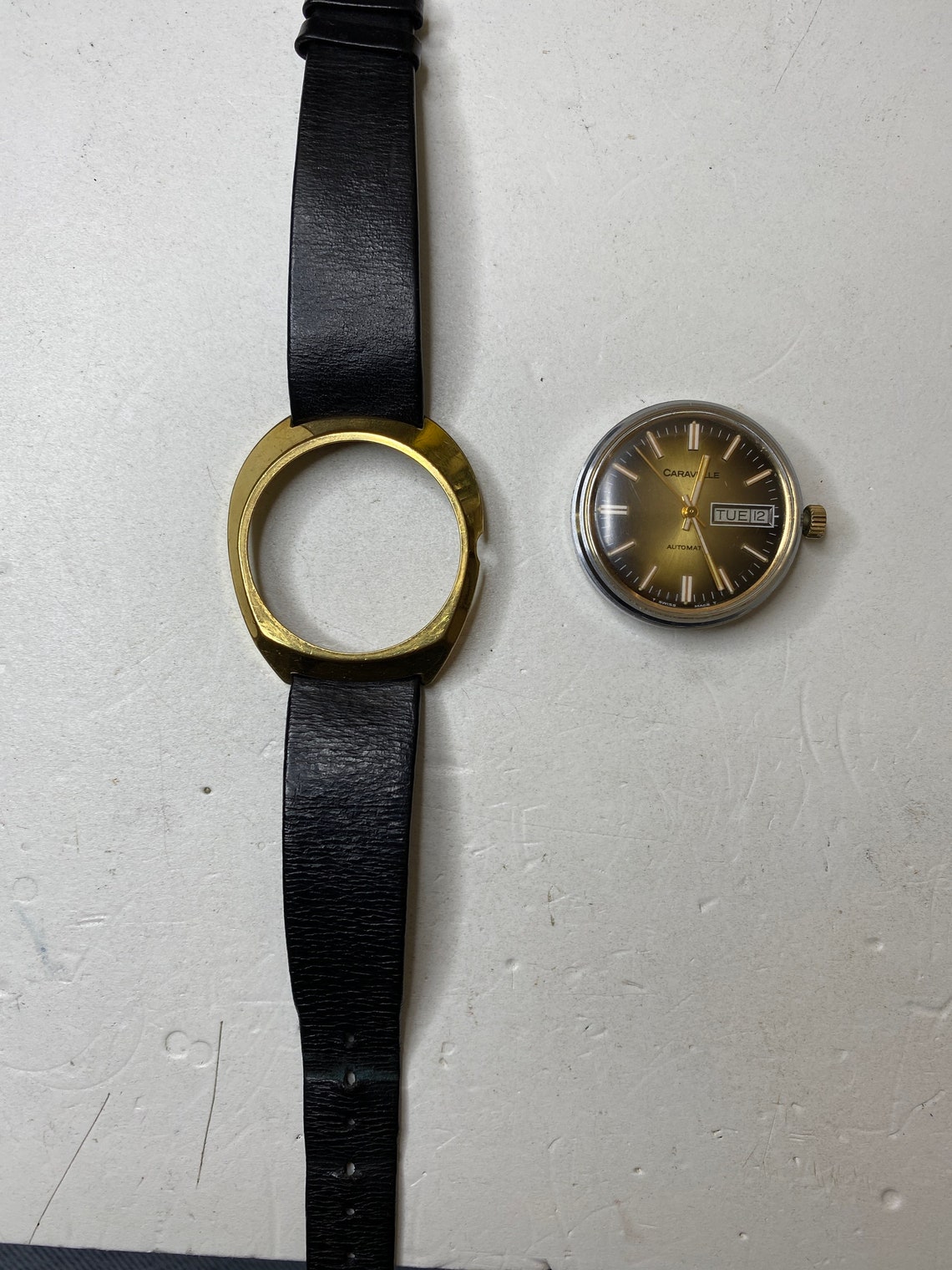 Vintage Caravelle by Bulova Automatic Pop Out Watch Pocket Watch Retro ...