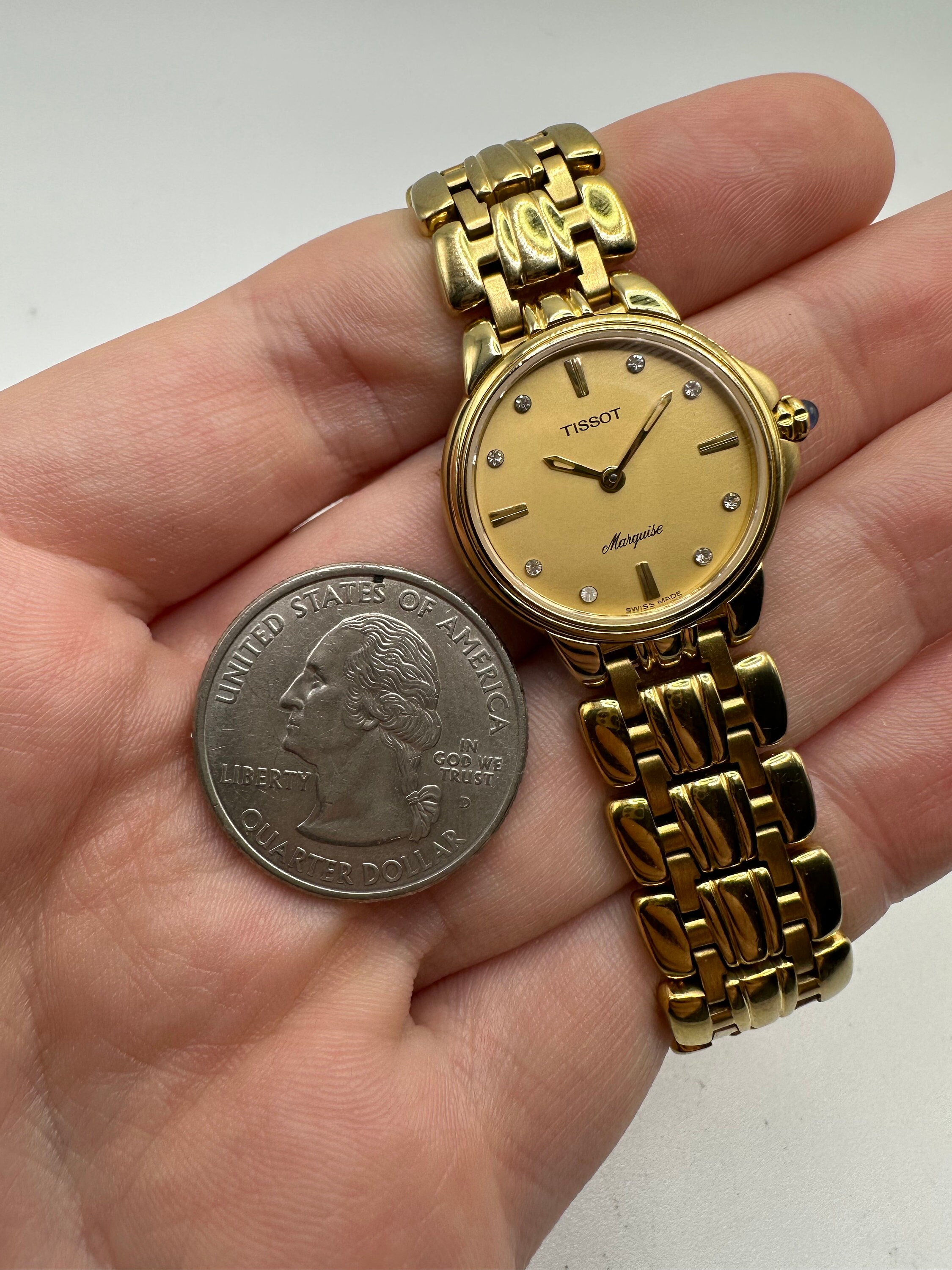 Tissot Watch Sapphire Crystal Since 1853 Gold Plated Marquise Swiss Made 30m Vintage Gift Her Ladies Women Fashion Etsy UK