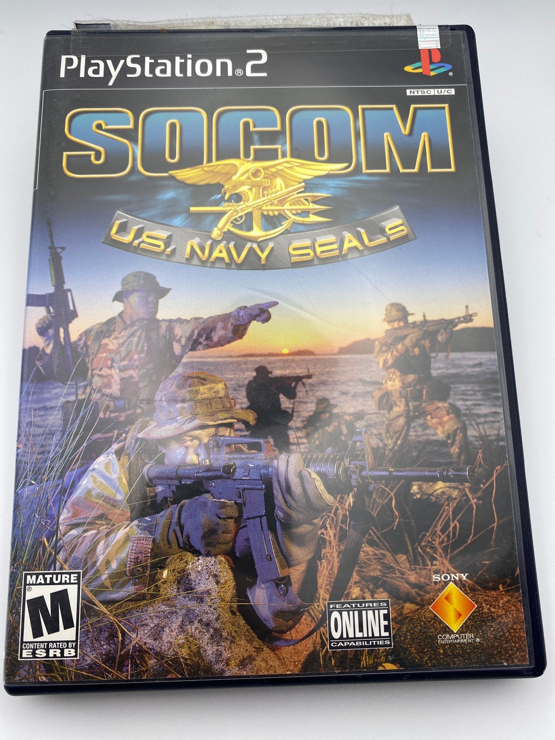 Vintage Socom Navy Seals Ps2 Video Game With Manual Good Tested