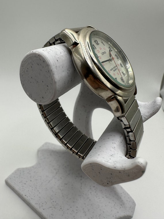 Vintage Lorus 24 hour light up ladies 34mm watch … - image 3