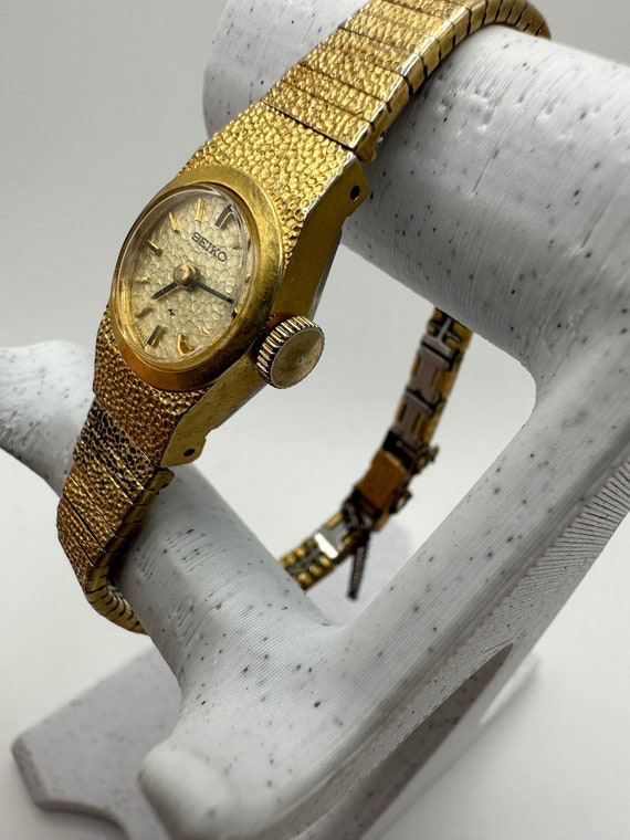 SEIKO K18ゴールド 時計 レディース Sマーク 蛇 ART DECO SEIKO K18