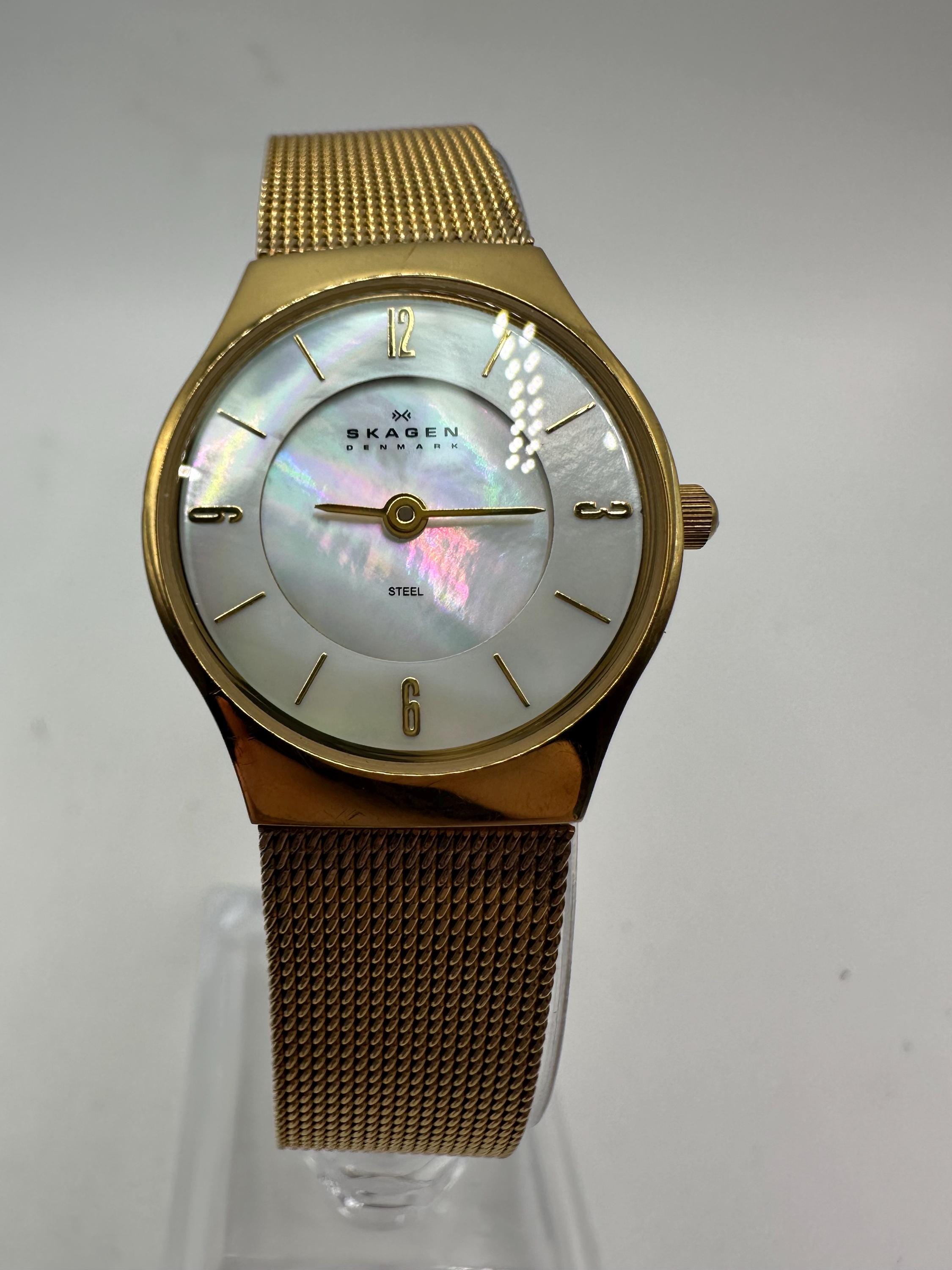 Women’s Skagen Gold tone watch. Skagen Women main image 2
