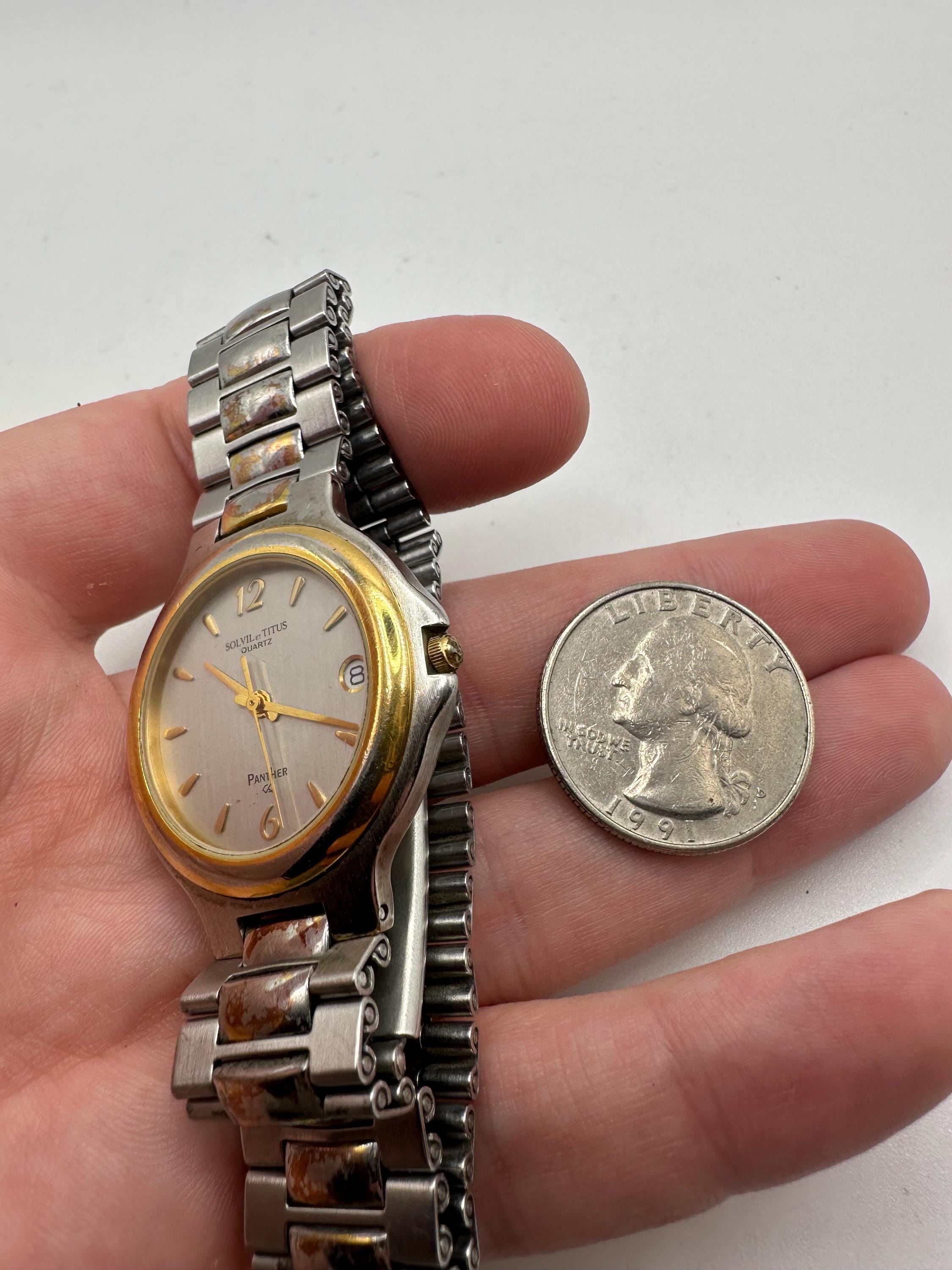 Titus Womens Watch Silver Tone Rhinestone Bezel White Leather Quartz New Battery Titus Ladies Watch - Etsy Hong Kong main image 3