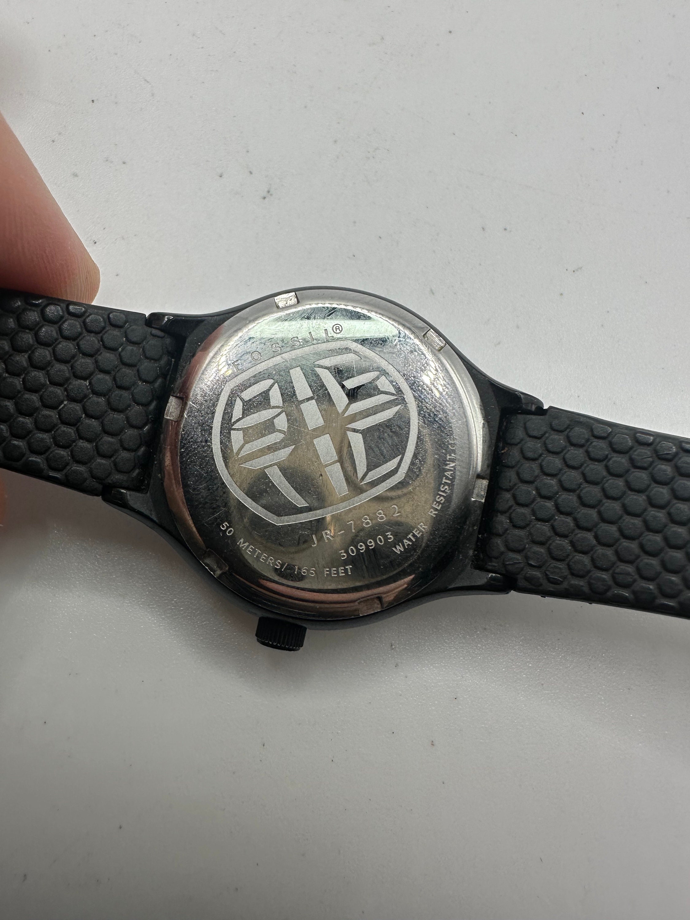 Vintage Fossil RARE Big Tac Jr 7882 Ladies Watch Digital and
