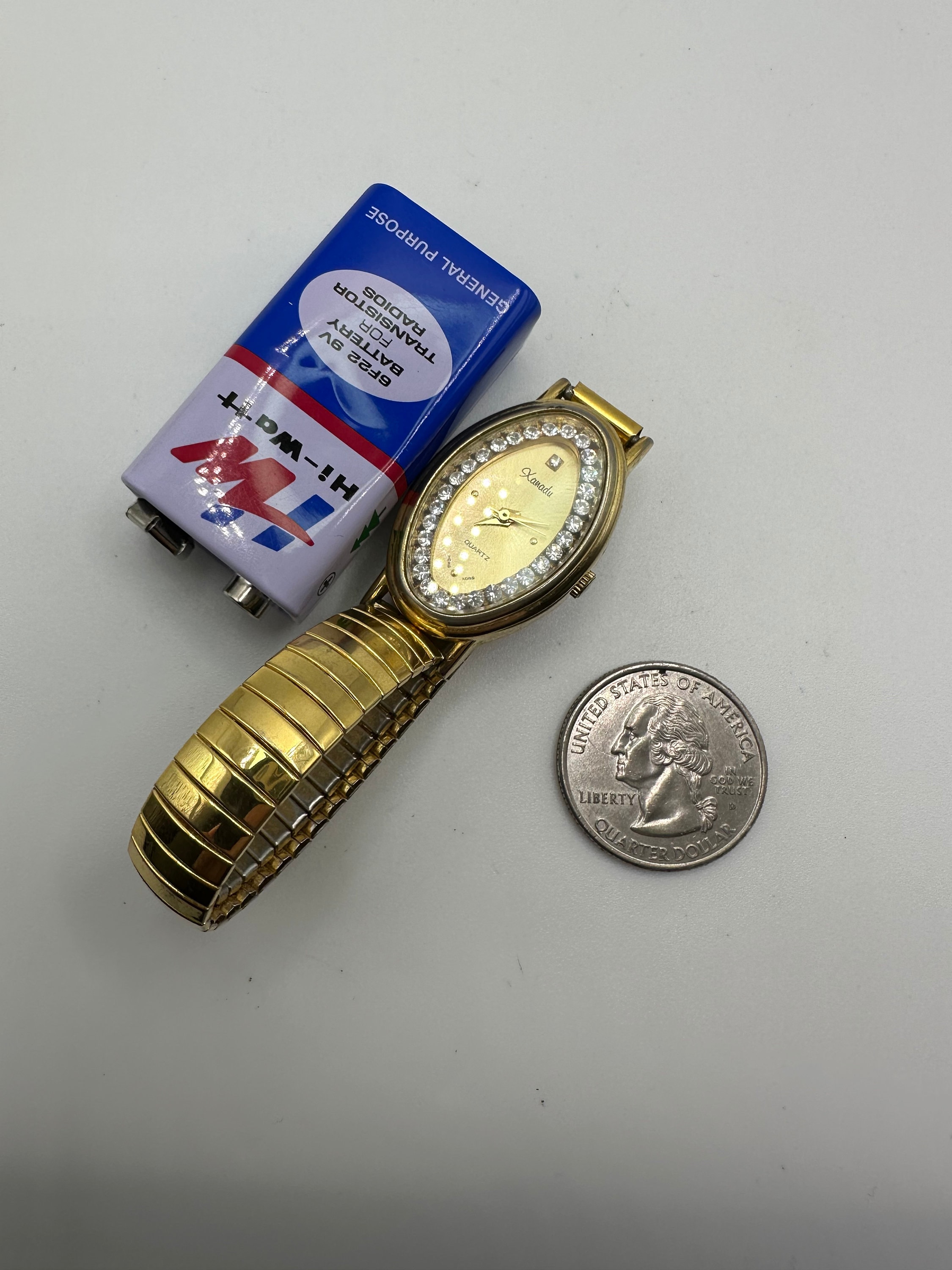 Vintage Xanadu Gold Tone Ladies Quartz Watch Cocktail 