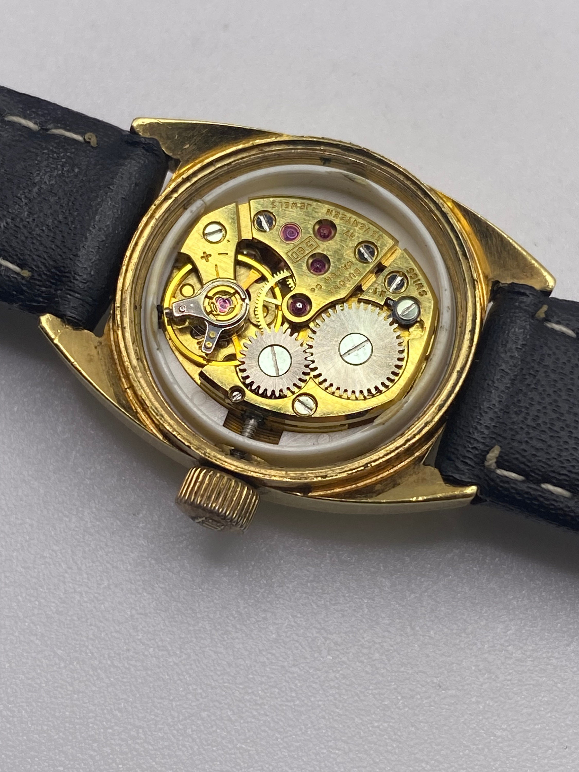 Bulova 1972 N2 Ladies Manual Wind‎ Works Watch 10K Gold Plated 13MM 6.5\