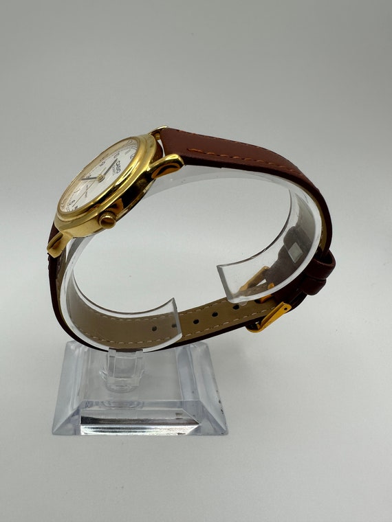 Vintage Casio 1330 33mm tono dorado vestido reloj Japon imitacion cuero regalo sus damas mujeres mama cara blanca Etsy Mexico