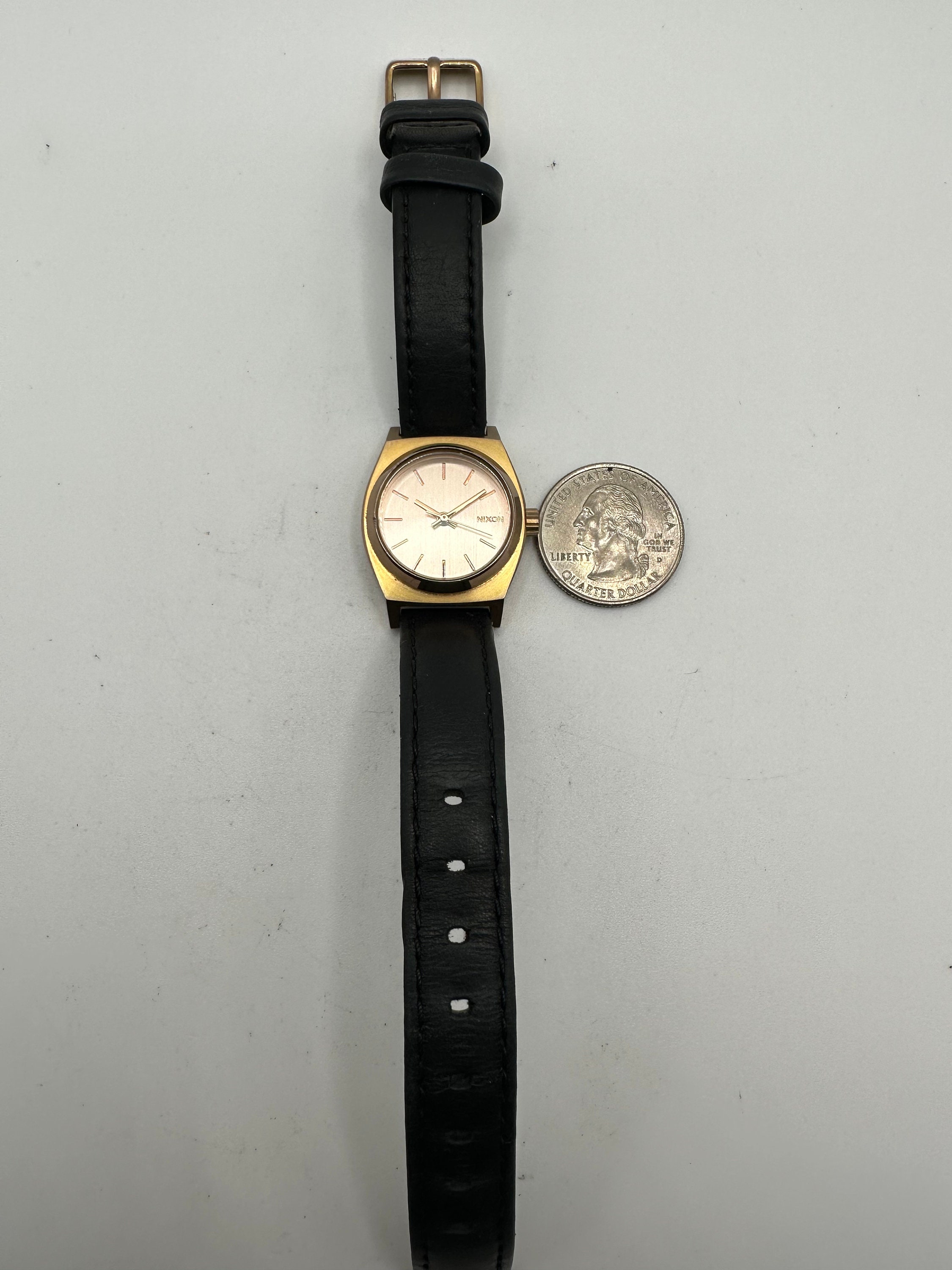 Nixon Minimized the Small Time Teller Rose Gold Ladies Watch Gift 